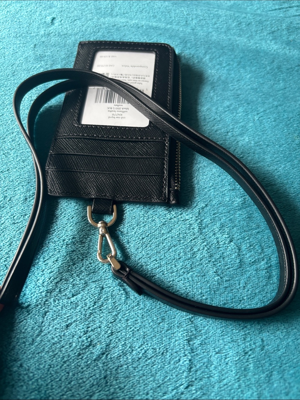 Kate Spade Saffiano Leather ID/Cash/Card Holder with Strap - Picture 12 of 12